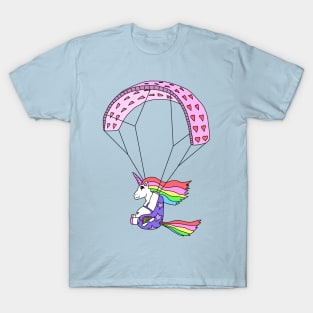 Paracorn, the Paragliding Unicorn T-Shirt